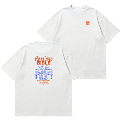 Read Your Bible  – Premium Oversized T-Shirt