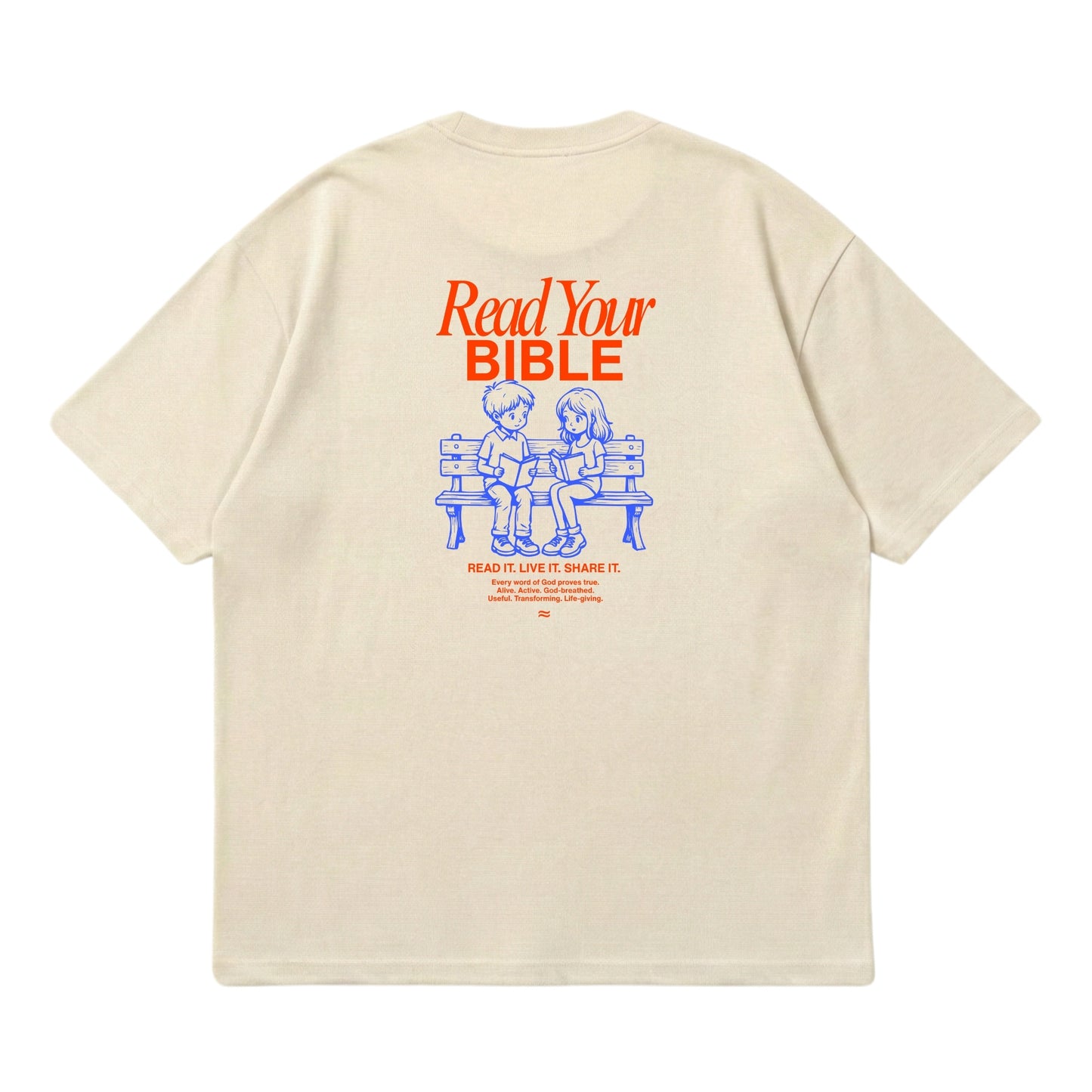 Read Your Bible  – Premium Oversized T-Shirt