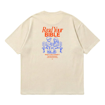Read Your Bible  – Premium Oversized T-Shirt