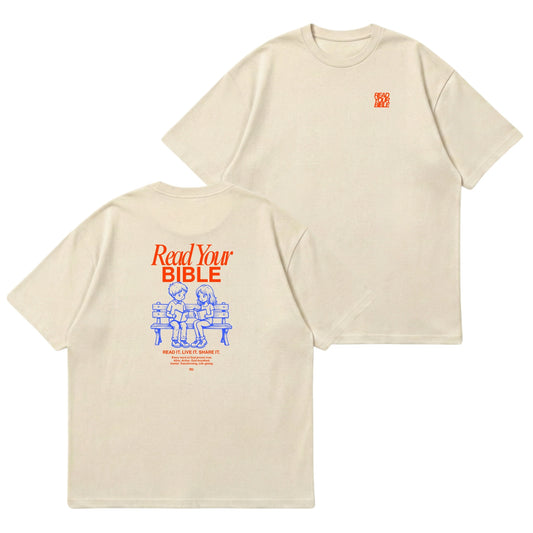 Read Your Bible  – Premium Oversized T-Shirt