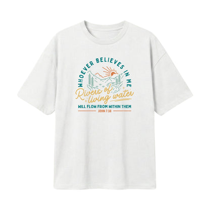 Rivers of Living Water – Lightweight Oversized T-Shirt