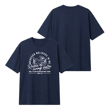 Rivers of Living Water – Lightweight Oversized T-Shirt