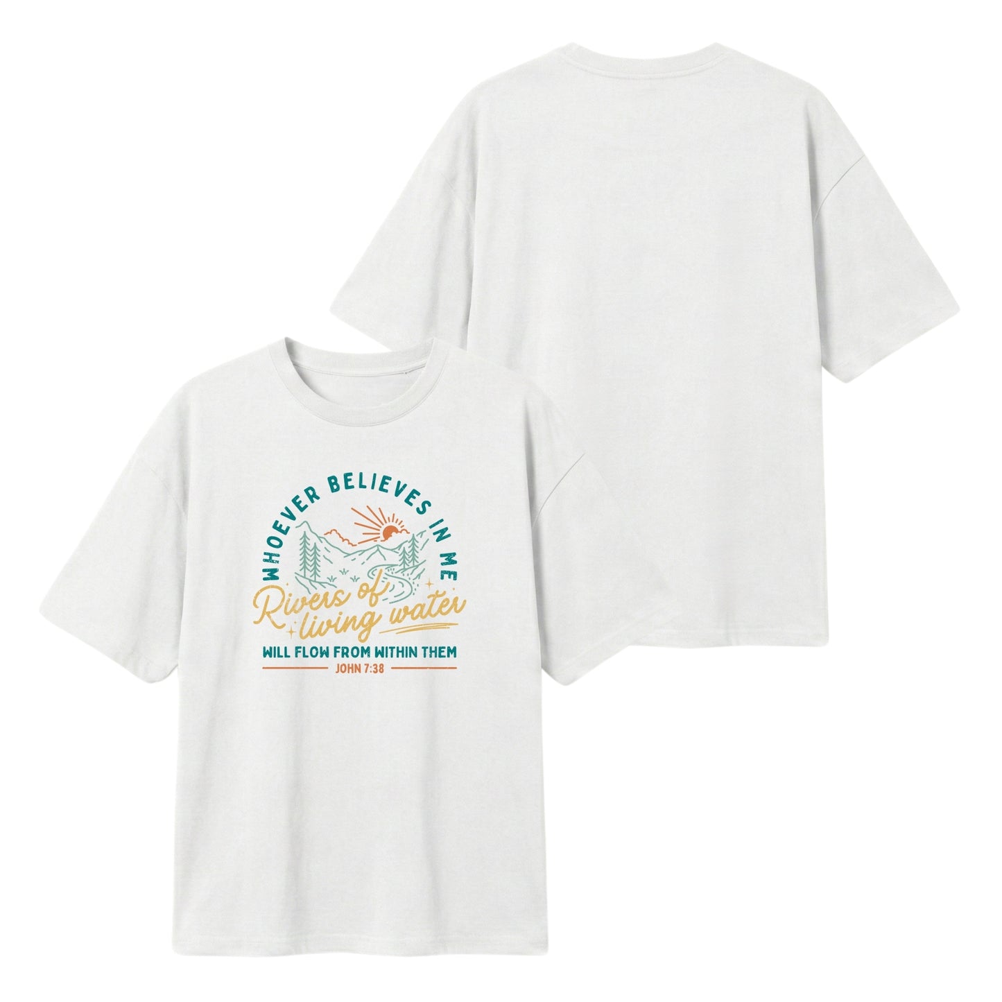 Rivers of Living Water – Lightweight Oversized T-Shirt