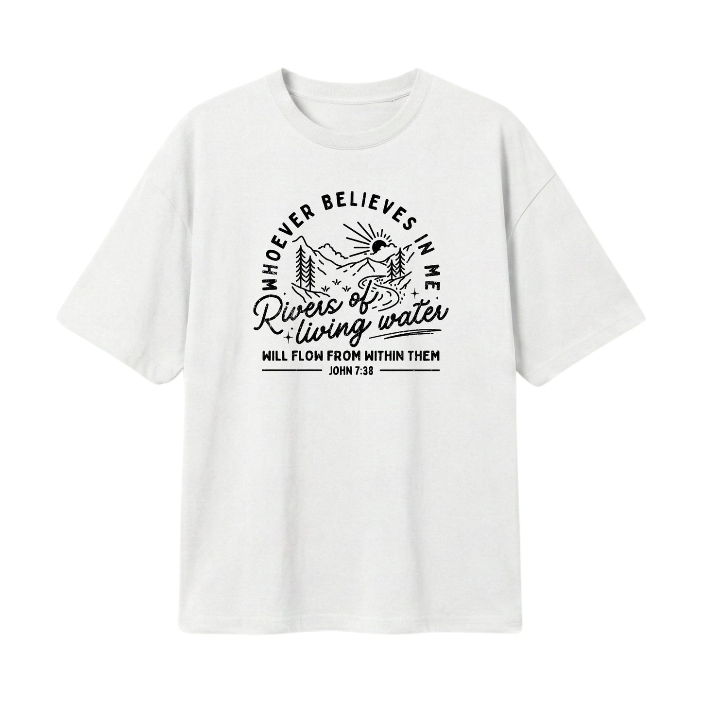 Rivers of Living Water – Lightweight Oversized T-Shirt