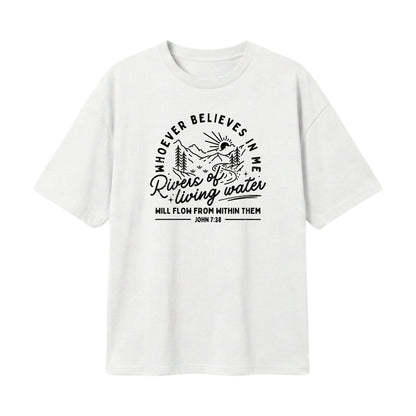 Rivers of Living Water – Lightweight Oversized T-Shirt