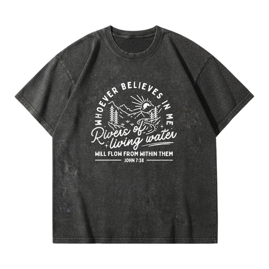 Rivers of Living Water – Vintage Washed T-Shirt