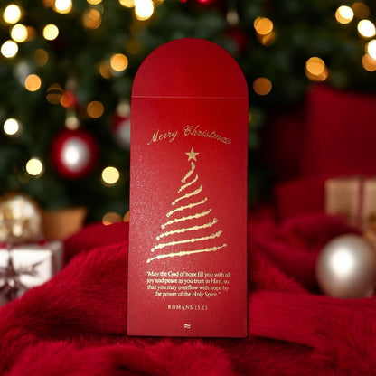 Romans 15:13 - Red Christmas Money Envelope