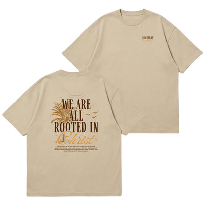 Rooted In Christ – Premium Oversized T-Shirt