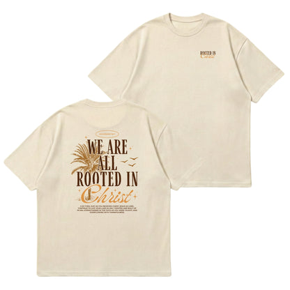 Rooted In Christ – Premium Oversized T-Shirt