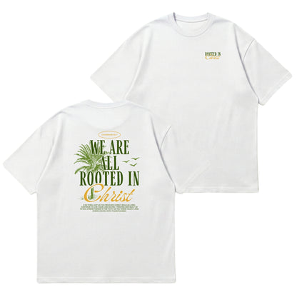 Rooted In Christ – Premium Oversized T-Shirt