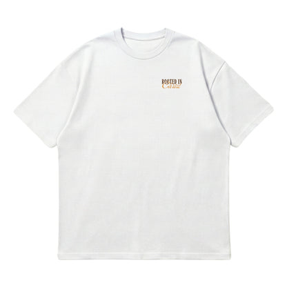 Rooted In Christ – Premium Oversized T-Shirt