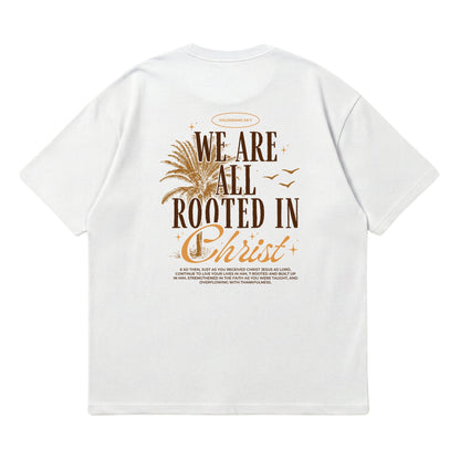 Rooted In Christ – Premium Oversized T-Shirt