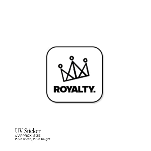 Royalty (Square) – UV Waterproof Sticker