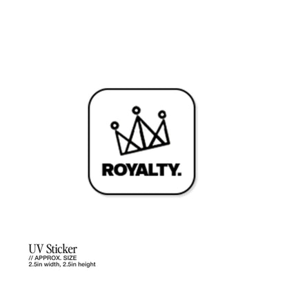 Royalty (Square) – UV Waterproof Sticker