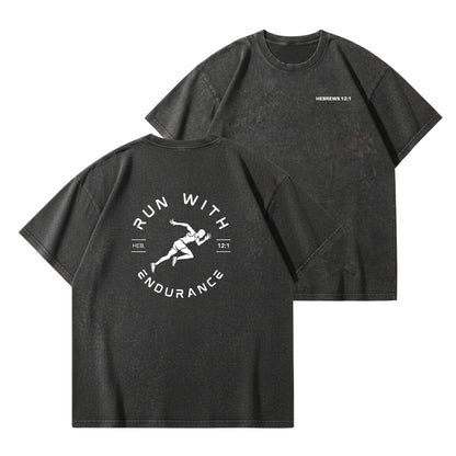 Run With Endurance  – Vintage Washed T-Shirt
