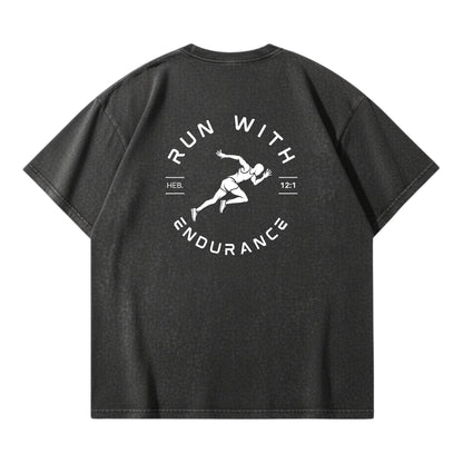 Run With Endurance  – Vintage Washed T-Shirt