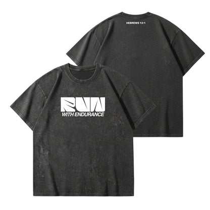 Run With Endurance – Vintage Washed T-Shirt