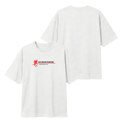 Run With Purpose  – Lightweight Oversized T-Shirt