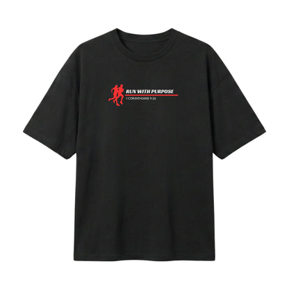 Run With Purpose  – Lightweight Oversized T-Shirt