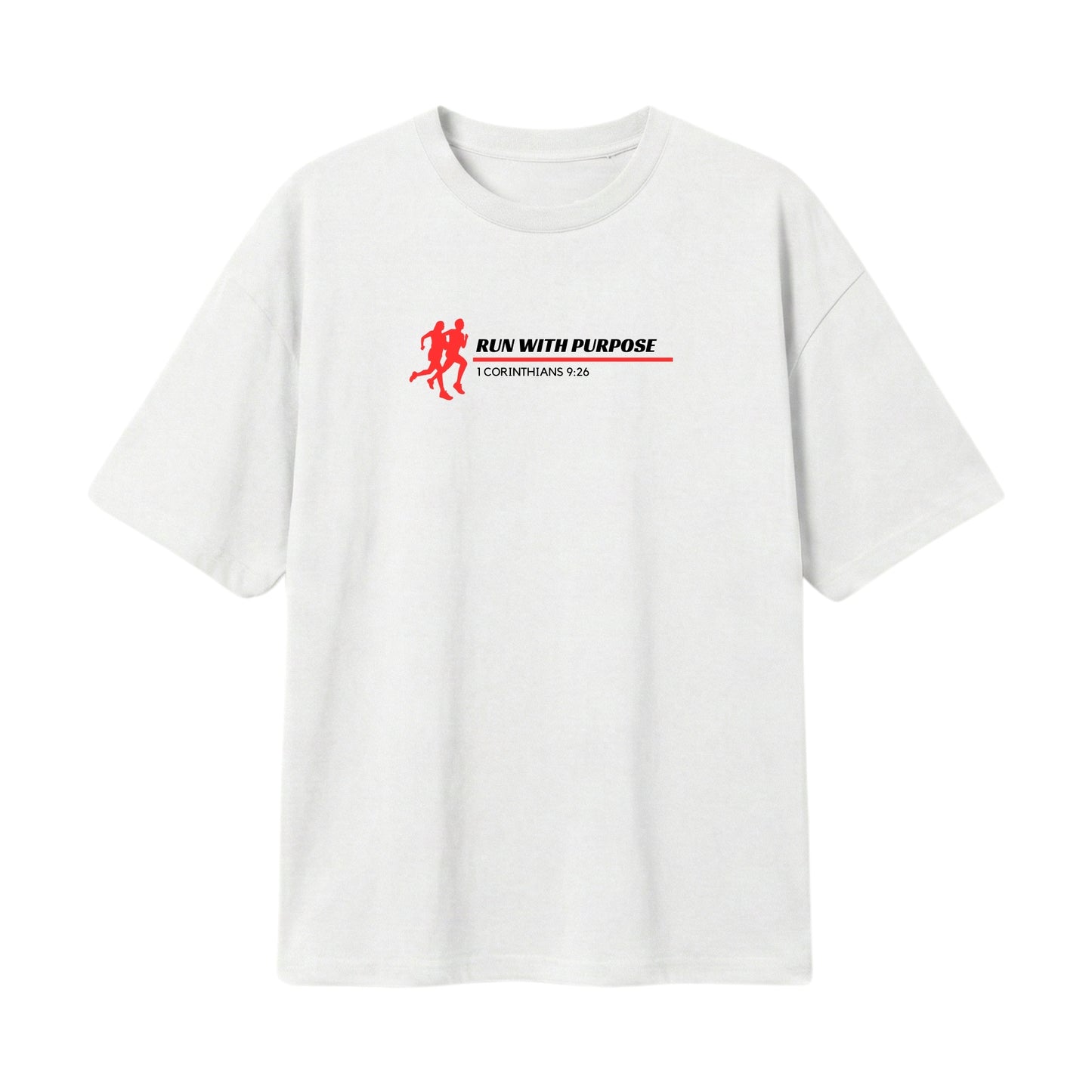 Run With Purpose  – Lightweight Oversized T-Shirt