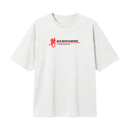 Run With Purpose  – Lightweight Oversized T-Shirt