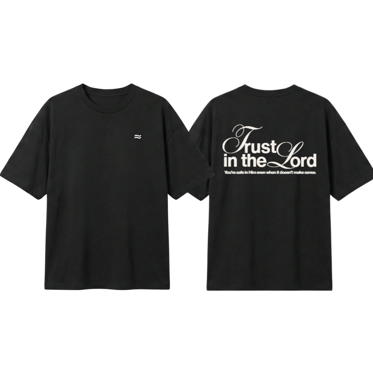 Safe in Him – Lightweight Oversized T-Shirt