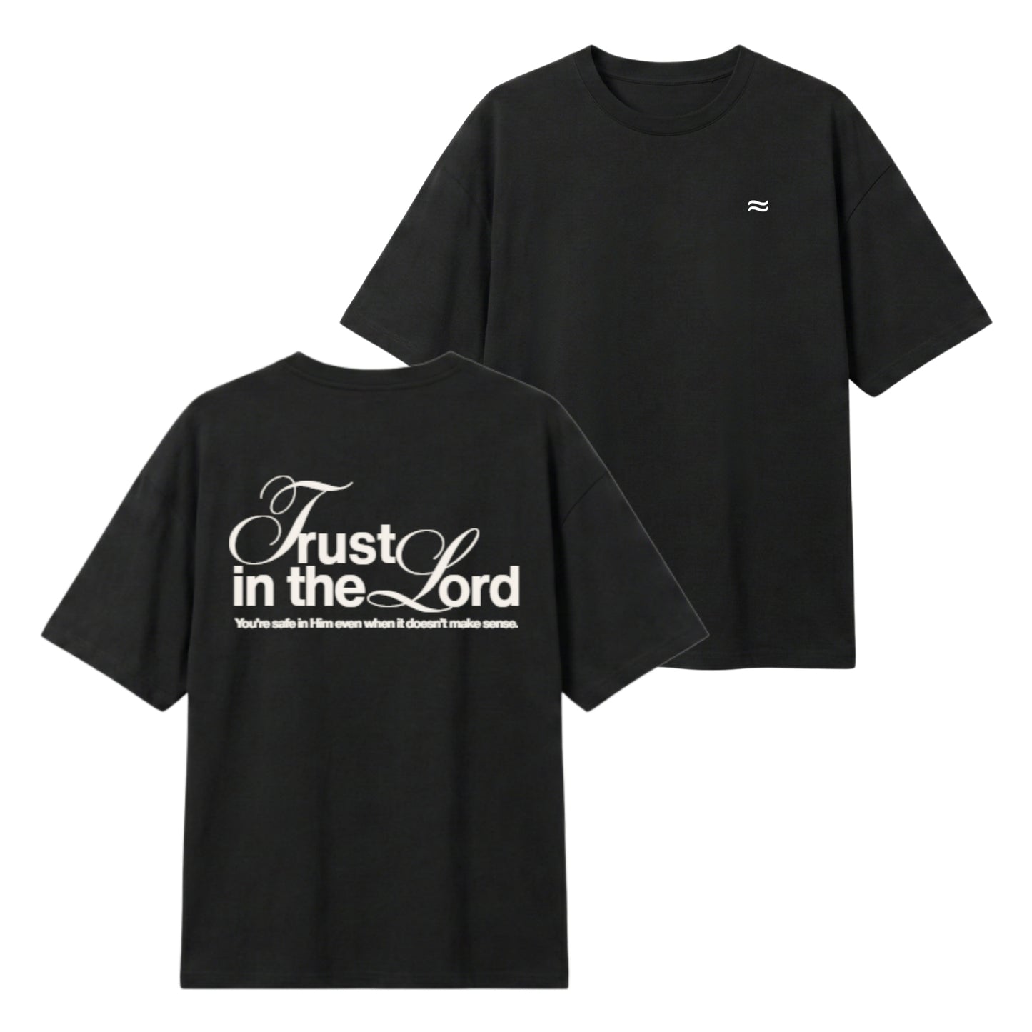 Safe in Him – Lightweight Oversized T-Shirt