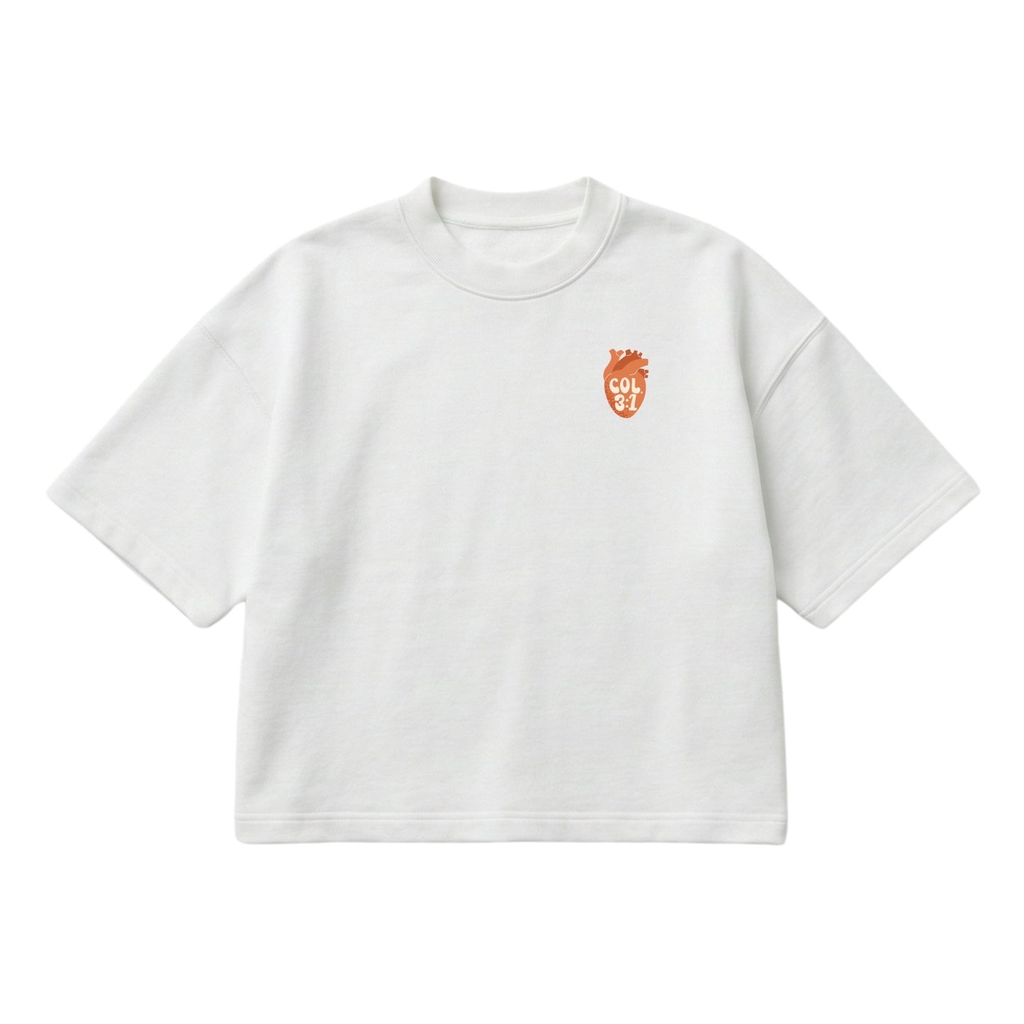 Set Your Hearts On Things Above – Boxy Cropped Shirt