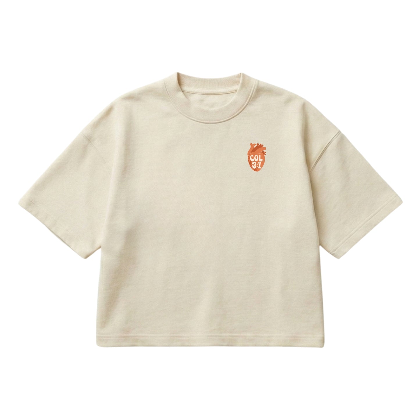 Set Your Hearts On Things Above – Boxy Cropped Shirt