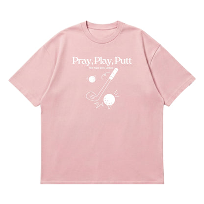 Tee time with Jesus  – Premium Oversized T-Shirt