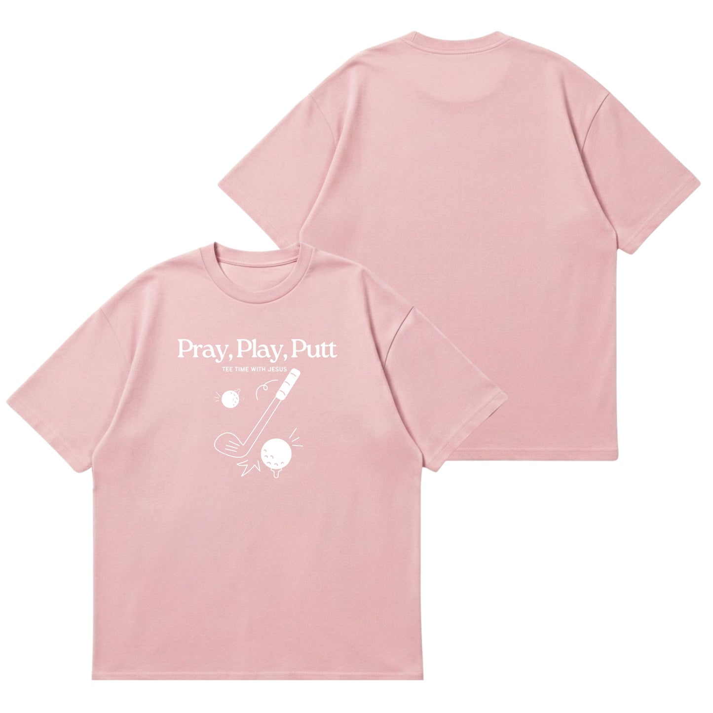 Tee time with Jesus  – Premium Oversized T-Shirt