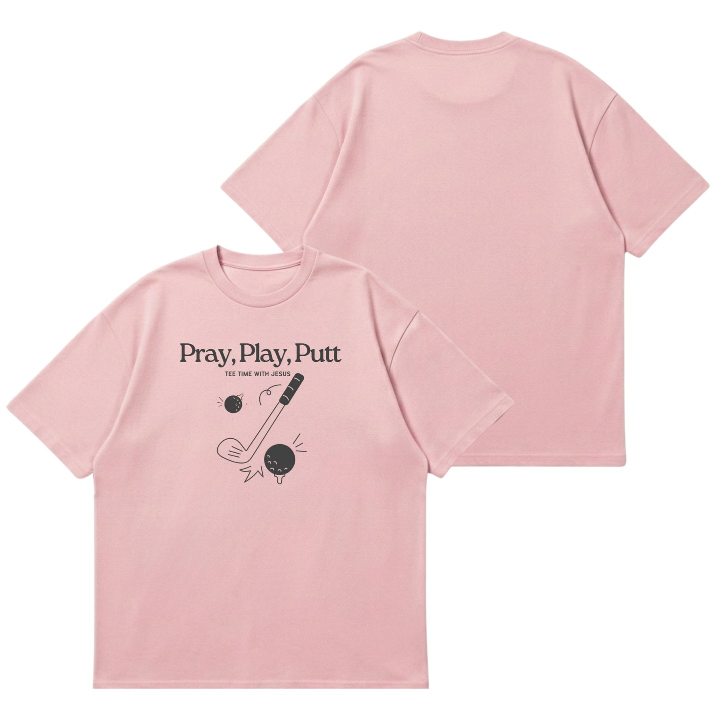 Tee time with Jesus  – Premium Oversized T-Shirt