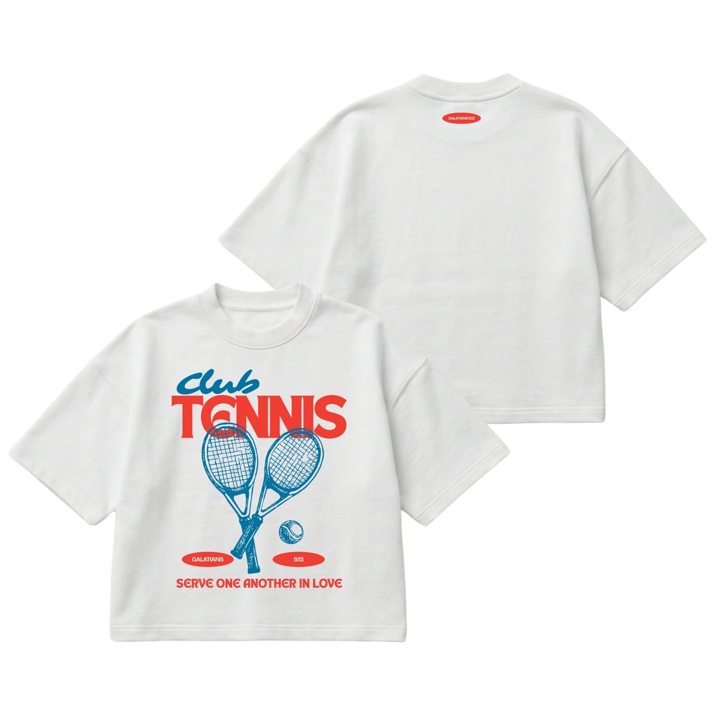 Tennis Club  – Boxy Cropped Shirt