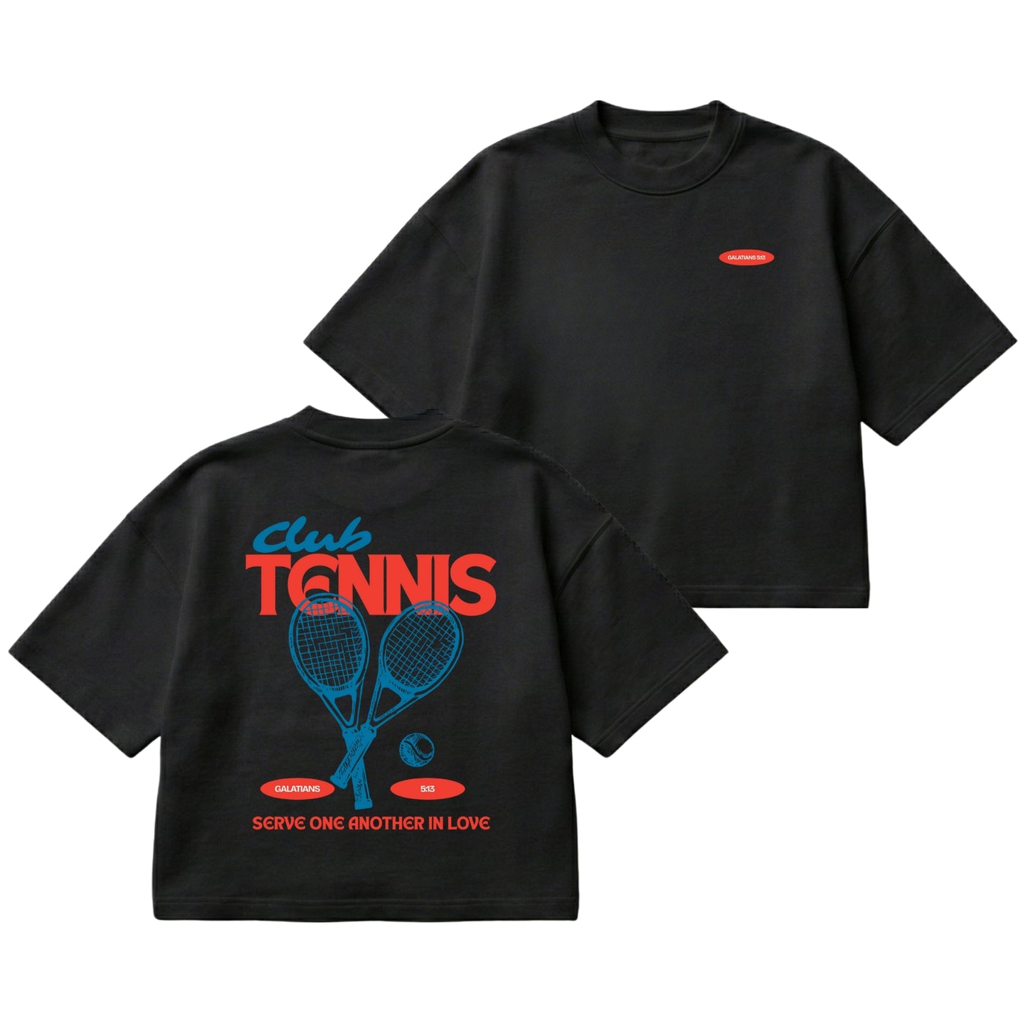 Tennis Club  – Boxy Cropped Shirt