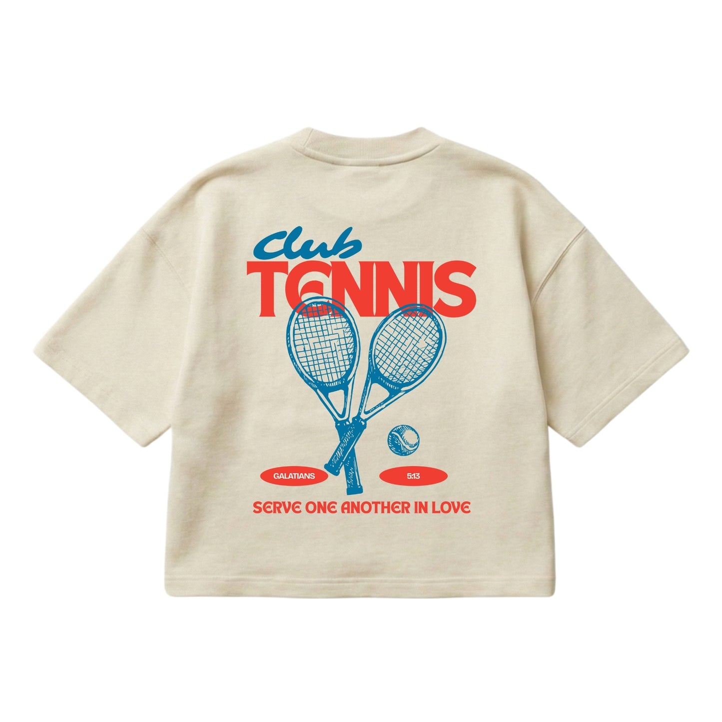 Tennis Club  – Boxy Cropped Shirt