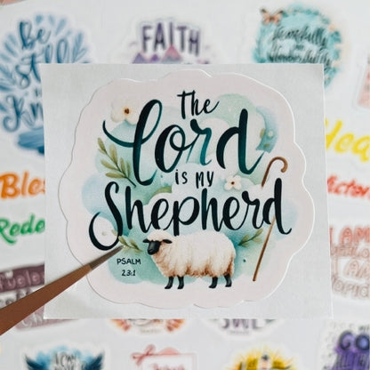 The Lord Is My Shepherd – Waterproof Sticker