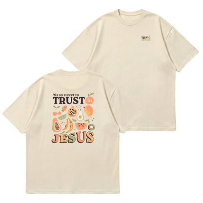 Trust In Jesus – Premium Oversized T-Shirt