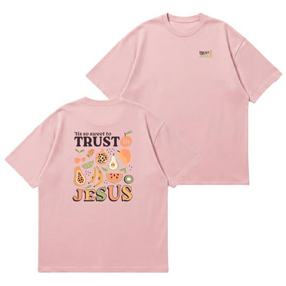 Trust In Jesus – Premium Oversized T-Shirt