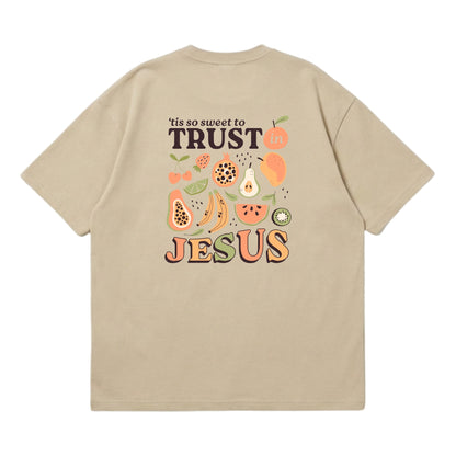 Trust In Jesus – Premium Oversized T-Shirt