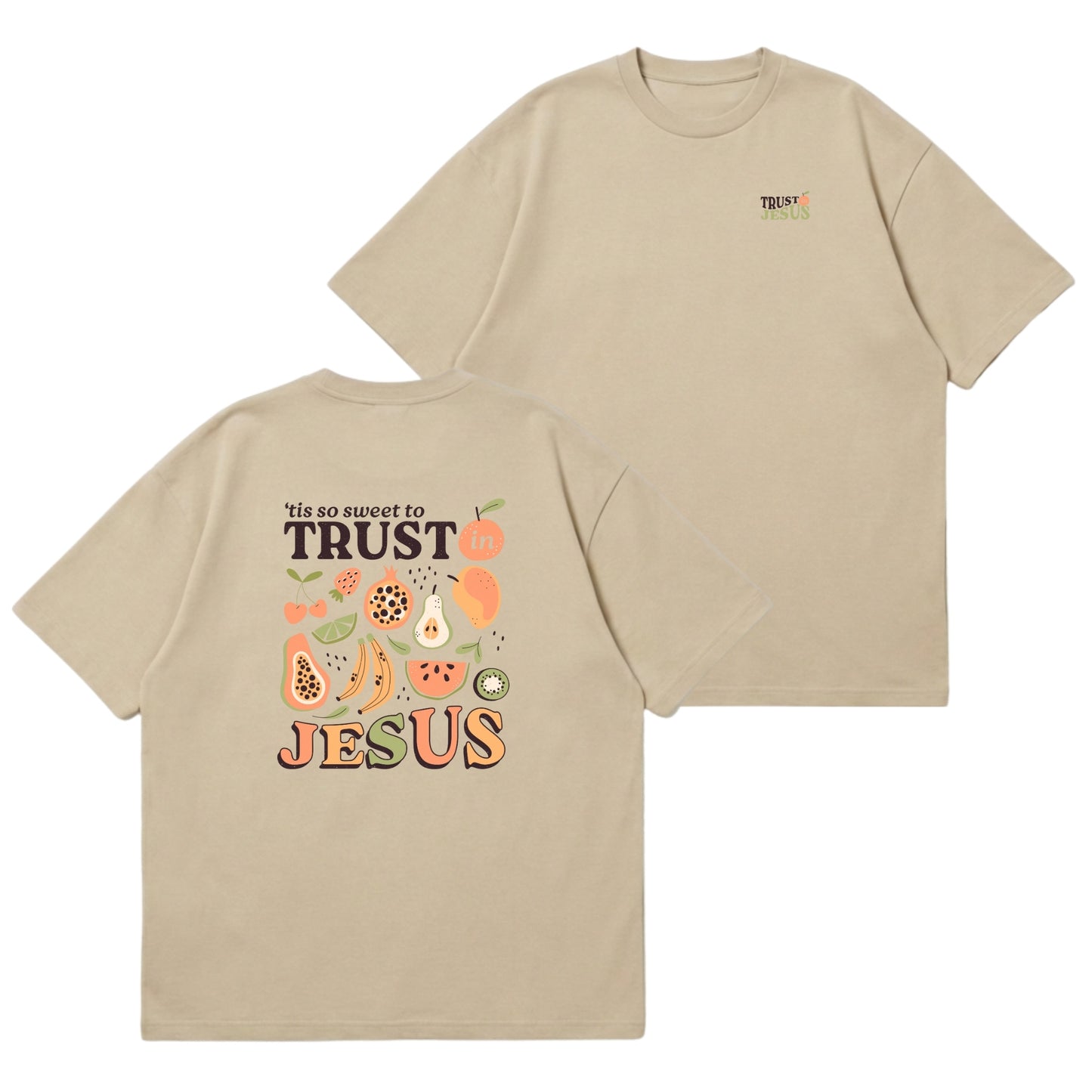 Trust In Jesus – Premium Oversized T-Shirt