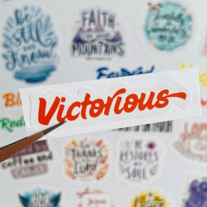 Victorious – Waterproof Sticker