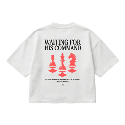 Waiting for His Command – Boxy Cropped Shirt