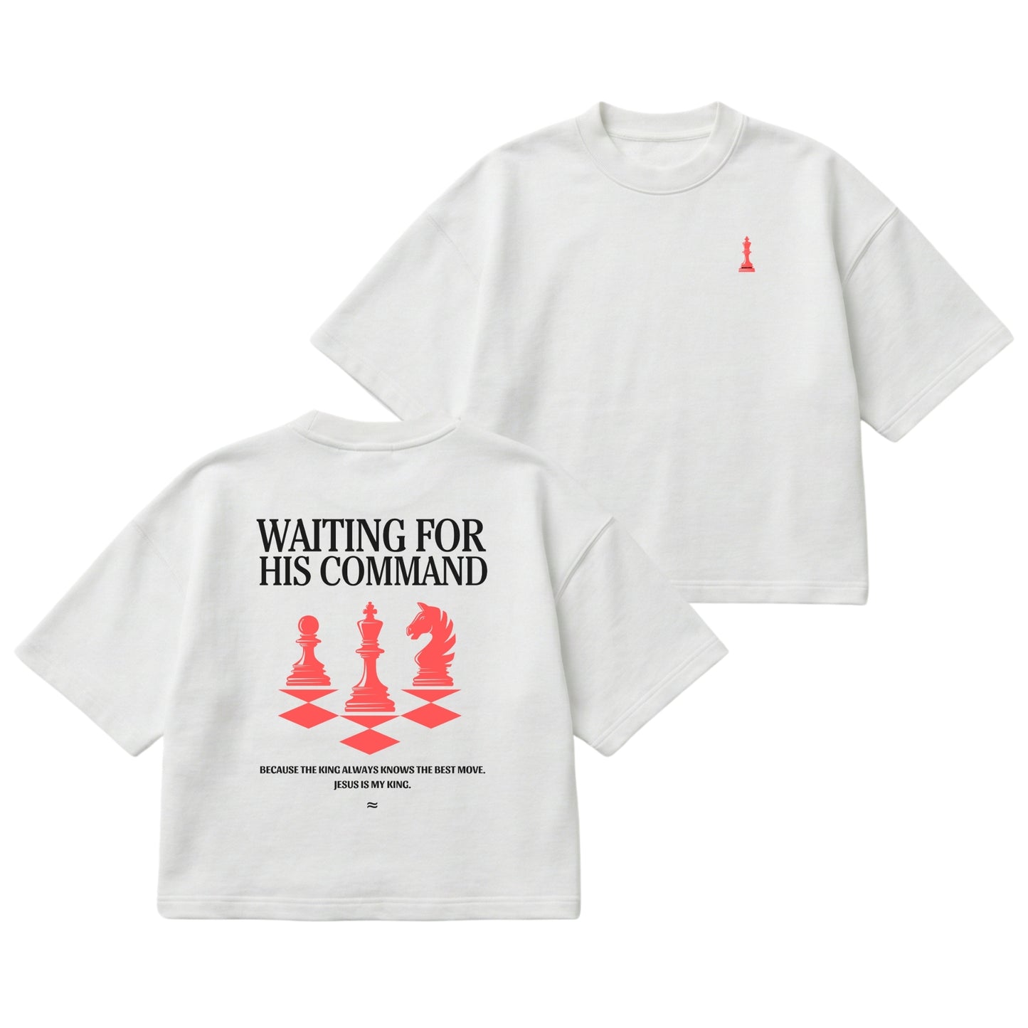 Waiting for His Command – Boxy Cropped Shirt