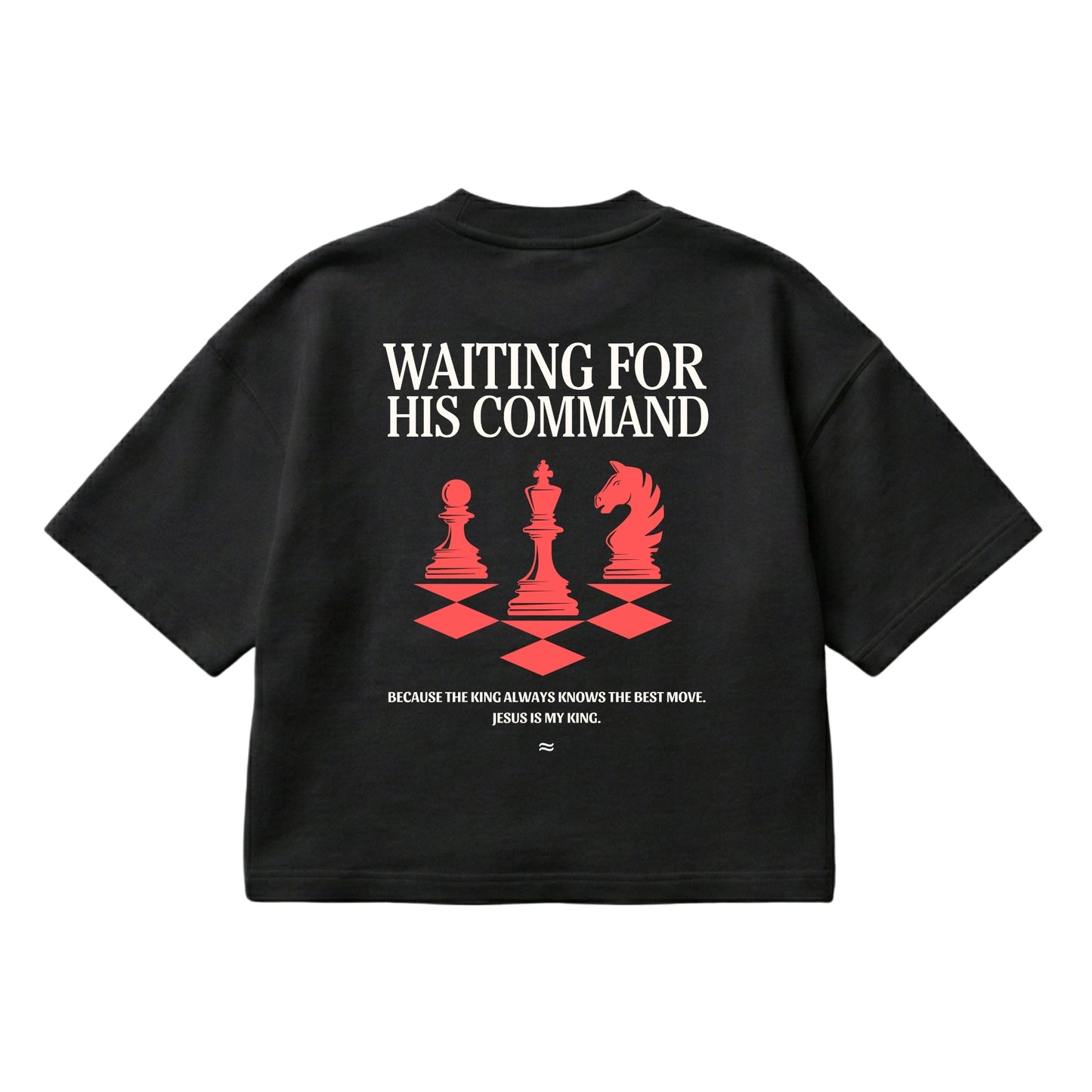 Waiting for His Command – Boxy Cropped Shirt