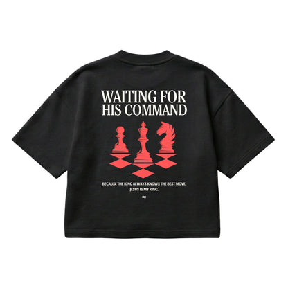 Waiting for His Command – Boxy Cropped Shirt