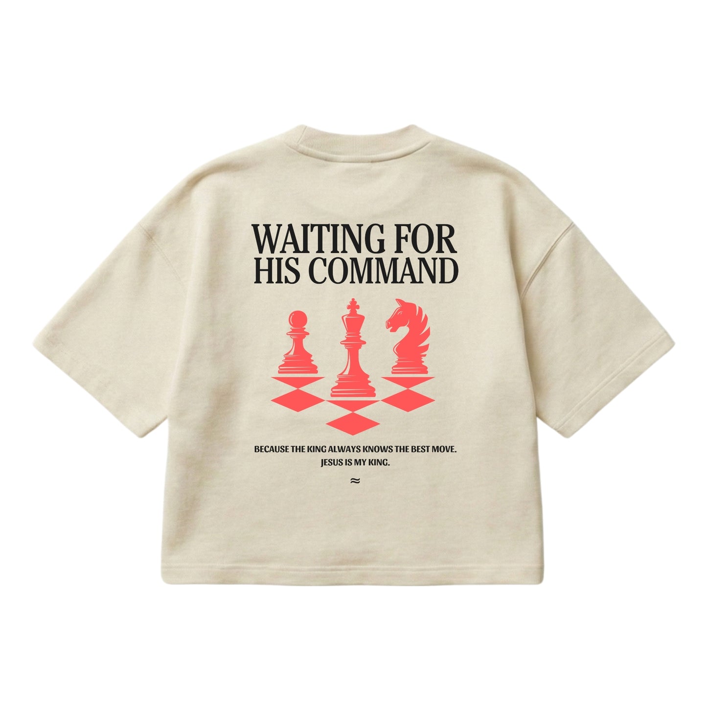 Waiting for His Command – Boxy Cropped Shirt