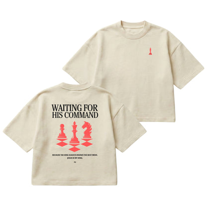 Waiting for His Command – Boxy Cropped Shirt