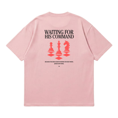 Waiting for His Command – Premium Oversized T-Shirt