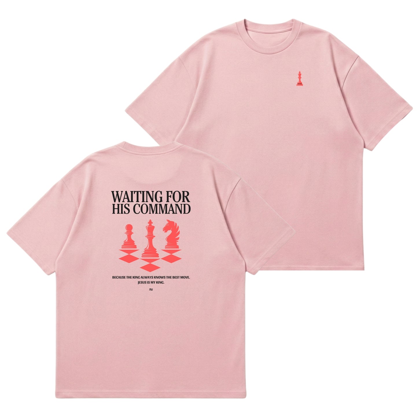 Waiting for His Command – Premium Oversized T-Shirt