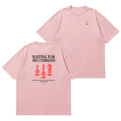Waiting for His Command – Premium Oversized T-Shirt